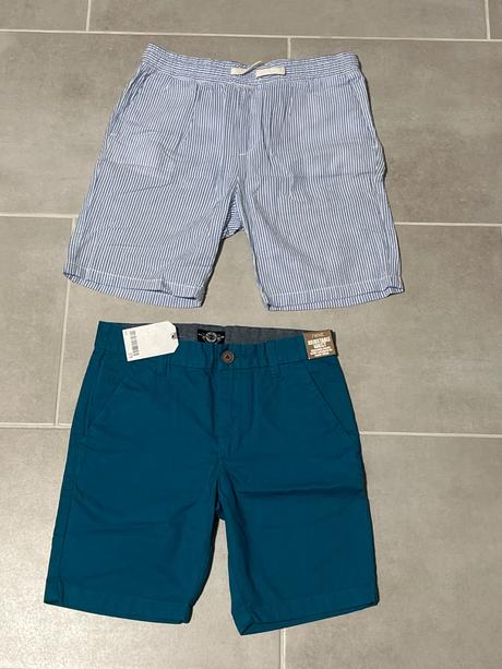 2x šortky kraťase next h&m 134/140, 134