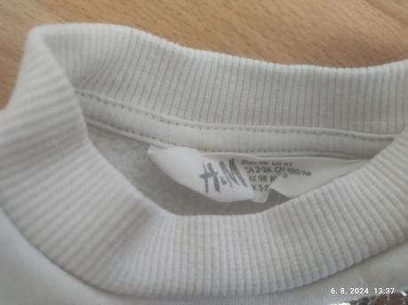 Mikina pre dievčatko 98, h&m,98