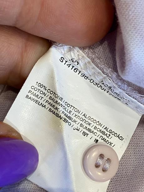 Ružovo-biele pásikavé tričko iwie (m), m