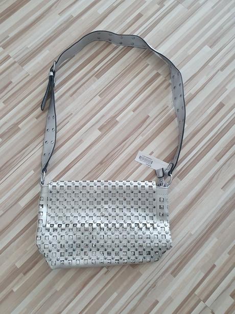 Nová strieborná kabelka z talianska, 