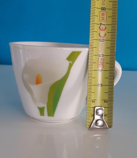 Porcelánové šálky na espresso 4ks - kaly, 