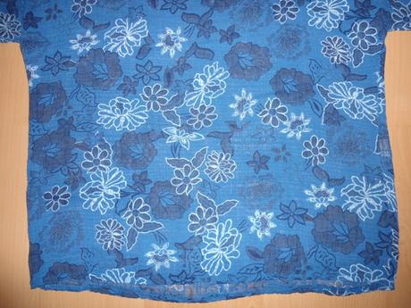 Modre tricko / damska bluzka, xxl