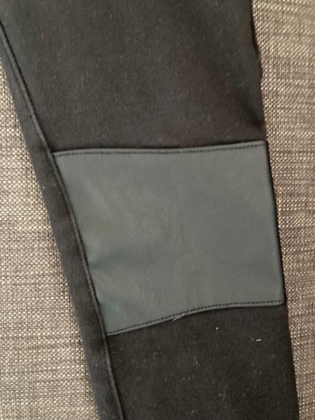 Legíny s koženkovými kolenami 116, h&m,116