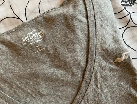 Kvalitné bavlnené tričko hollister v. m/l, hollister,m