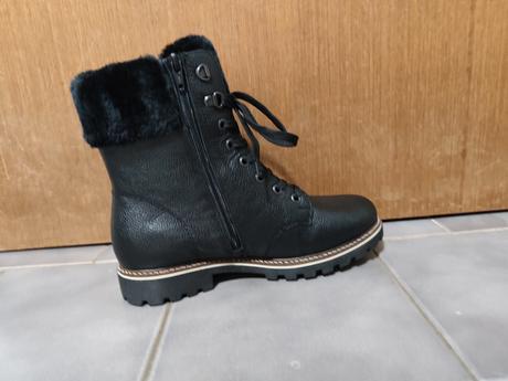 Remonte 38 - rieker - čierne kožené členkové čižmy, rieker,38