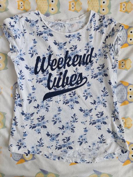 Hm tričko s kvetmi veľ.158/164, h&m,158