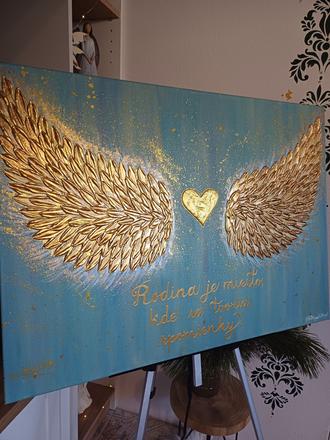 Anjelské krídla 90x65cm predané,
