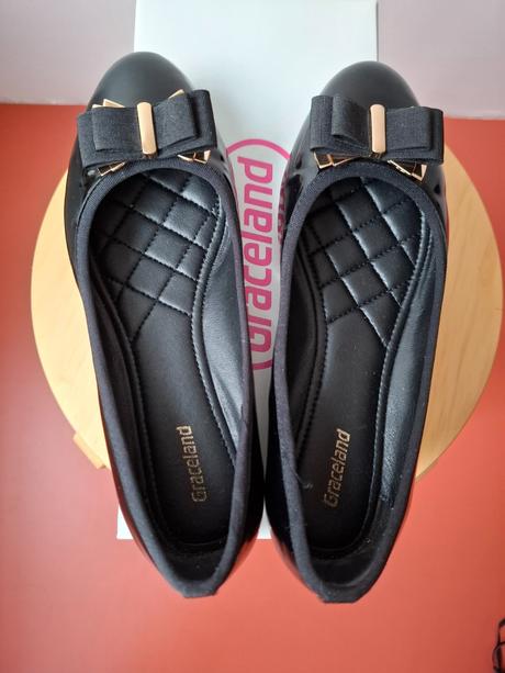 Lakované baleríny s mašľou, graceland,36