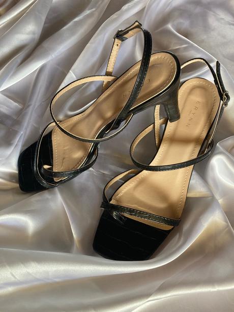 Čierne sandálky, 40