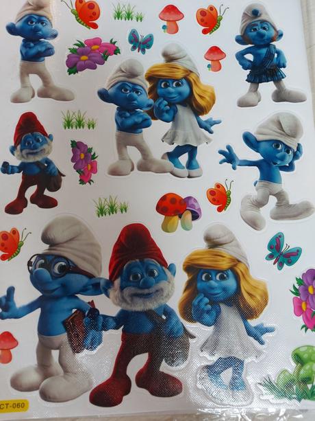 Nálepky na stenu 47x22 smolkovia, 