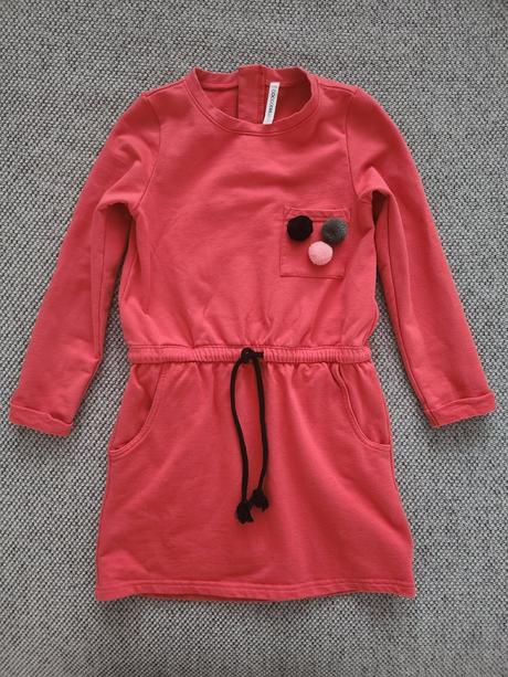 Teplákové šaty s brmbolcami, coccodrillo,122