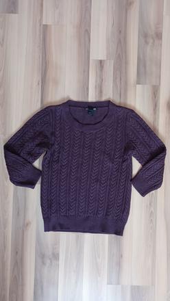 Fialový sveter, h&m,xs