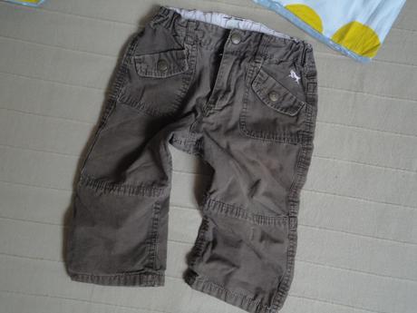 Dievč. zateplené nohavice- h&m-, h&m,80