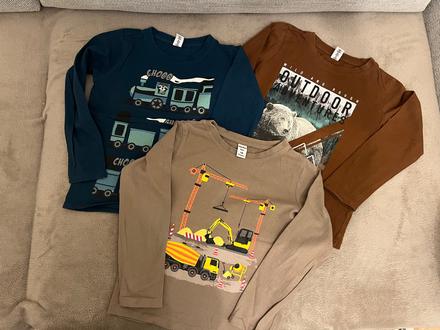 Chlapčenské bavlnené trička, 116