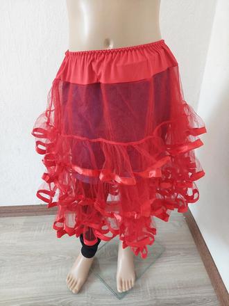 Červená dámska spodnička univerzálna veľkosť, 