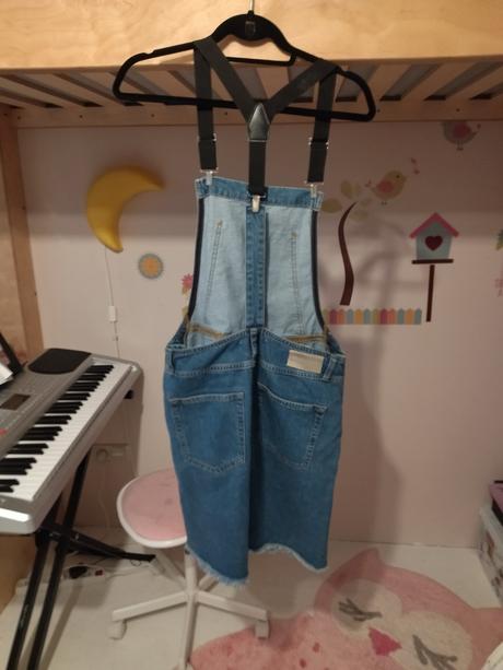 Riflova sukňa na traky, s