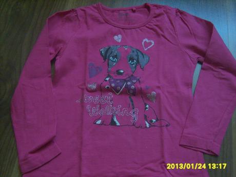Dievčenské tričko s dlhym rukavom, 110