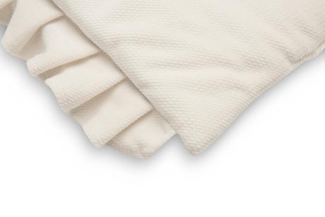 Sensillo vankúš velvet slonovinovy 35x25 cm, šírka (cm): 35,dĺžka (cm): 30