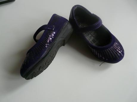 Fialové elegantné topánočky, 21