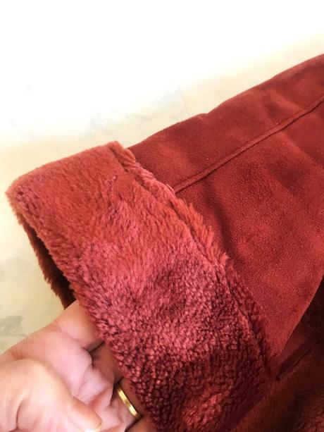 Syntetický teplý 3/4 kožuštek, xl