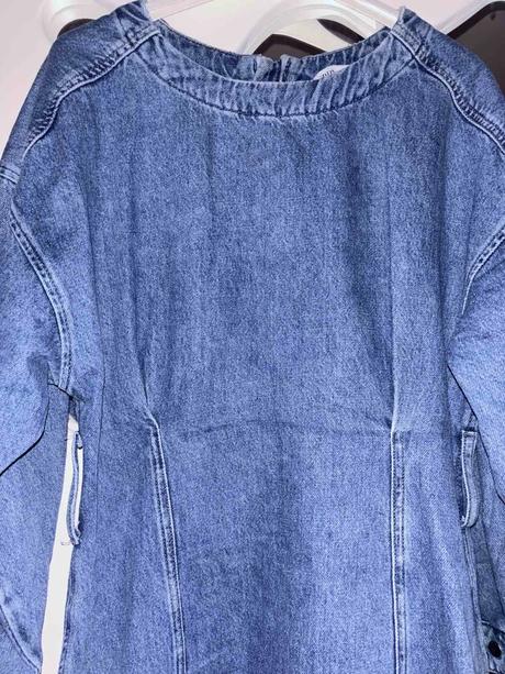 Riflové šaty zara s/m, zara,s