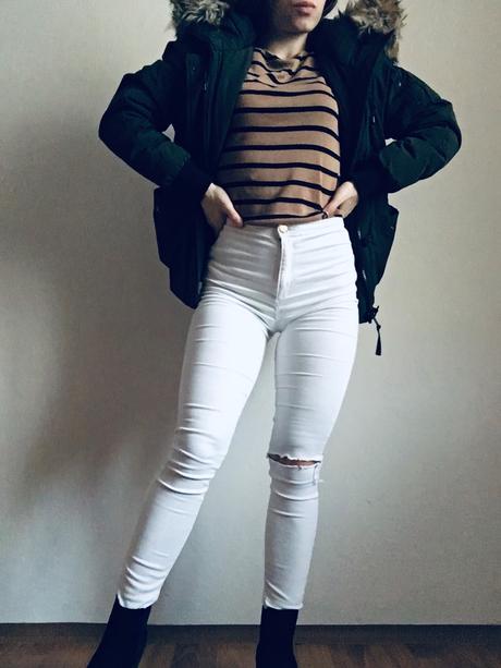 Dámska olivová bunda, new yorker,m