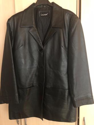 Kožený kabát -sako, xl