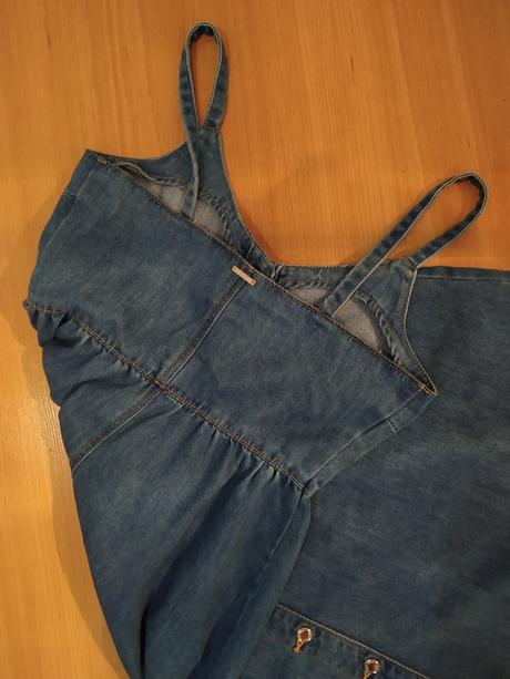 Riflové šaty, orsay,s