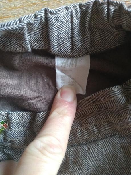 Frajerske nohavice zateplene, h&m,74