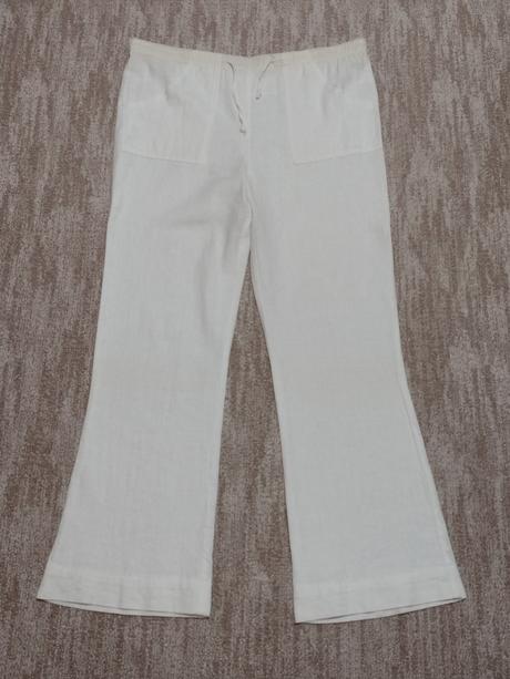 Ľanové nohavice s-m, s