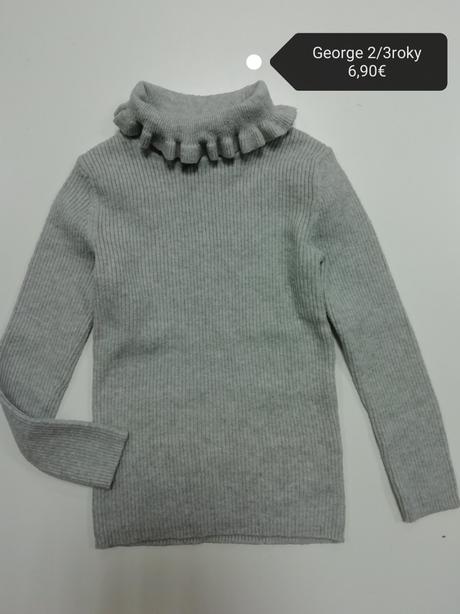 Vrúbkovaný svetríkový rolák, george,98