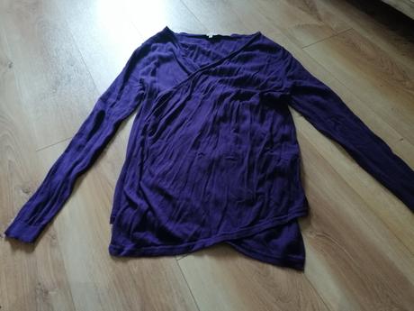 Fialový svetrík peacoks, 38