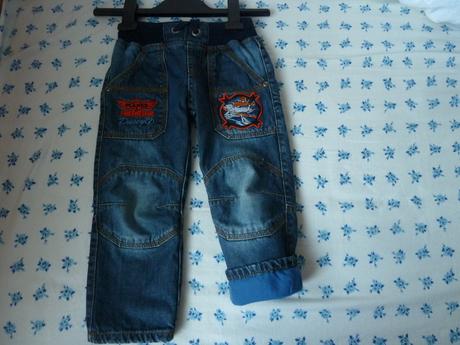 Zateplené rifle dusty,v.98, h&m,98