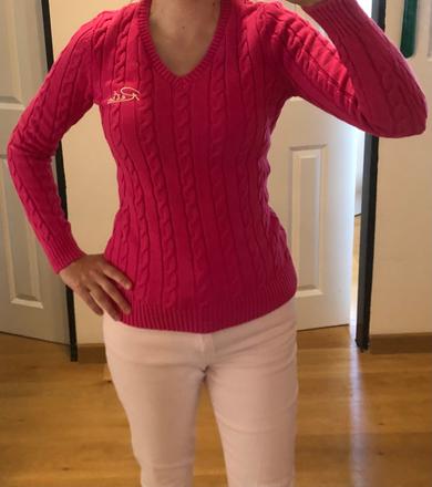 Ružový sveter retro jeans s/36, s