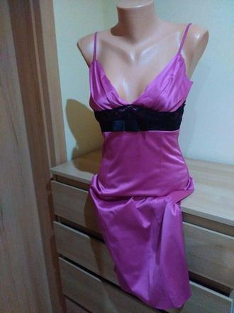 Cyklaménove puzdrové šaty na s,m, s