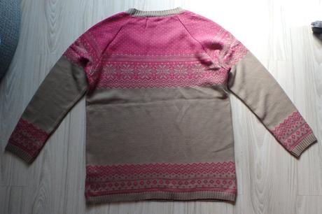 Ružovo hnedý sveter značky boysen s, v. 44/46, xl