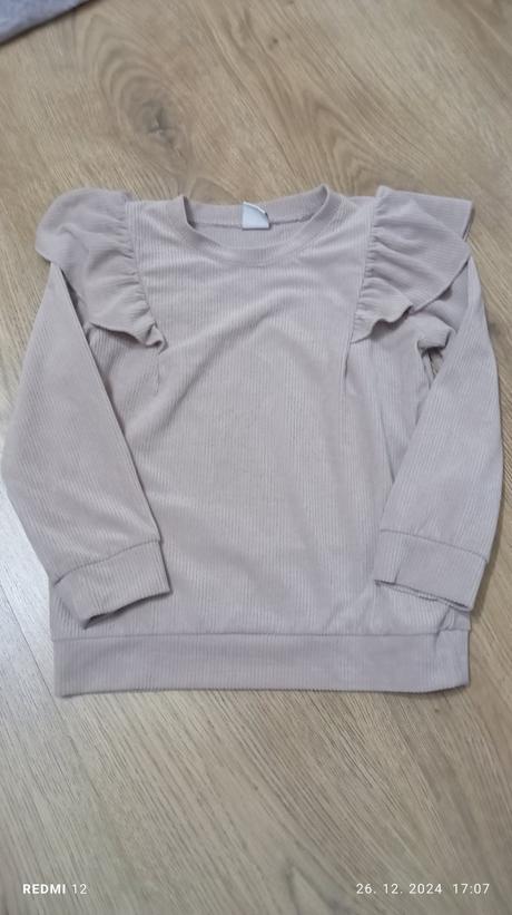 Lindex rebrovane tričko s volánikmi, lindex,104