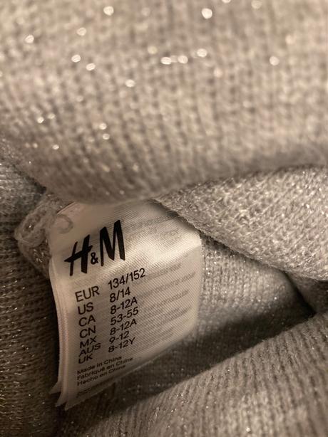 Ciapka s ockami a brmbolcami, h&m,134