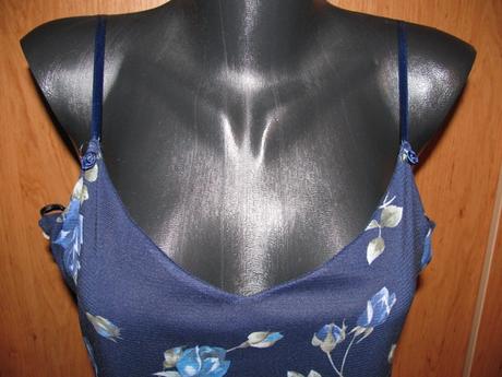 Tmavomodré letné šaty, topshop,40