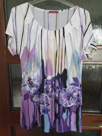 Vzorovaná krátka blúzka l, l