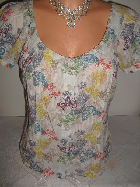 Motylikova bluzocka, h&m,m