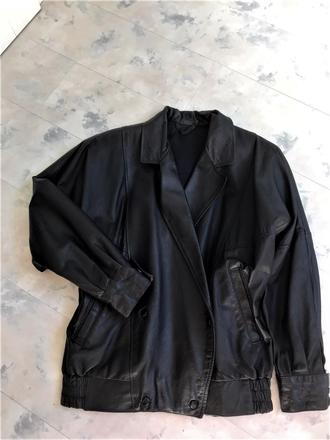 Hrubá kožená bunda, xl