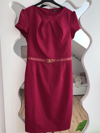 Magenta puzdrové šaty sassofono 36/38, 36