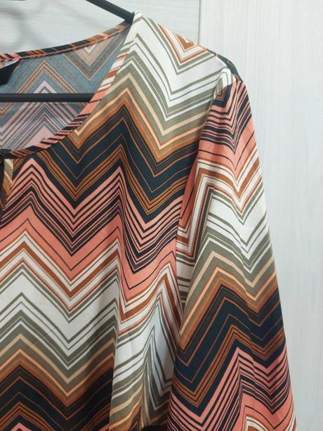 Štýlové vzorované šaty f&f s retro cik-cak vzorom, f&f,5xl