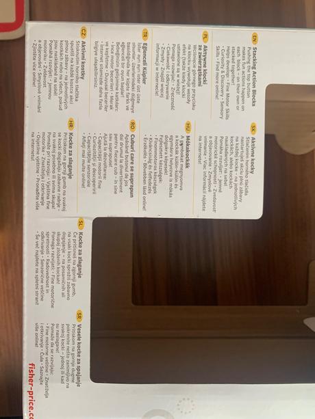 Aktívne kocky fisher price, 