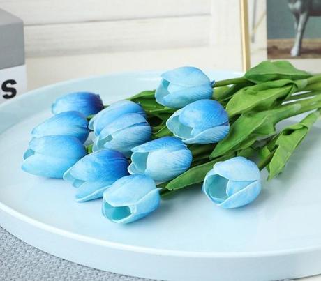 Modré tulipány 5ks,