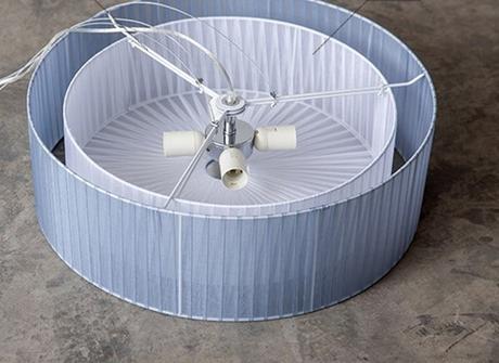 Sivá lampa / luster  50cm, 