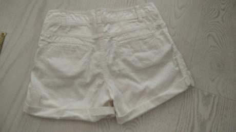 Biele kratasy, h&m,164