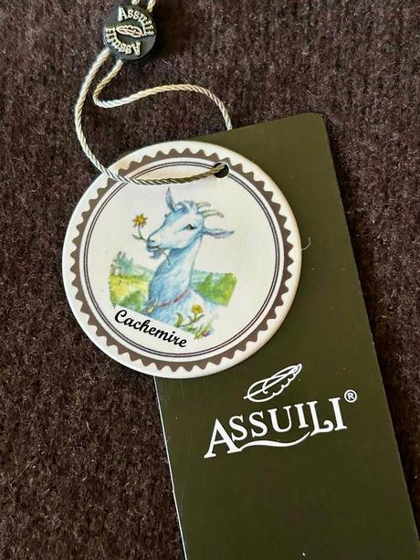 Kašmírový tmavohnedý rolák zn.assuili veľ.l, l