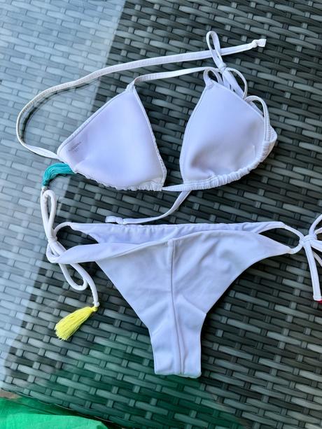 Calzedonia biele plavky dvojdielne, calzedonia,s